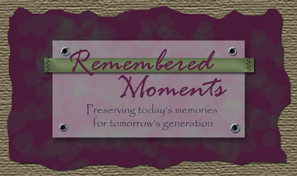 Personalized scrapbook logo